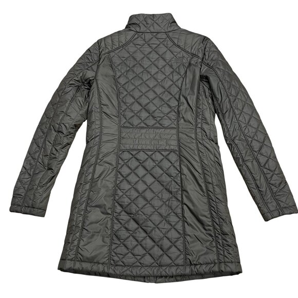 North Face Ruka Quilted Long Jacket, Olive Green, S - Picture 7 of 9